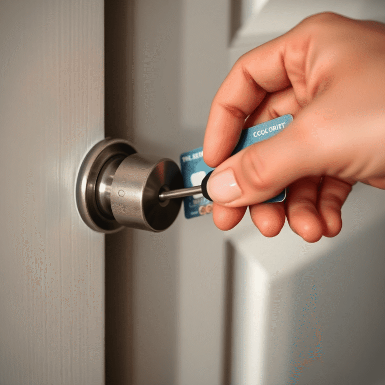 How to Open a Locked Door Knob